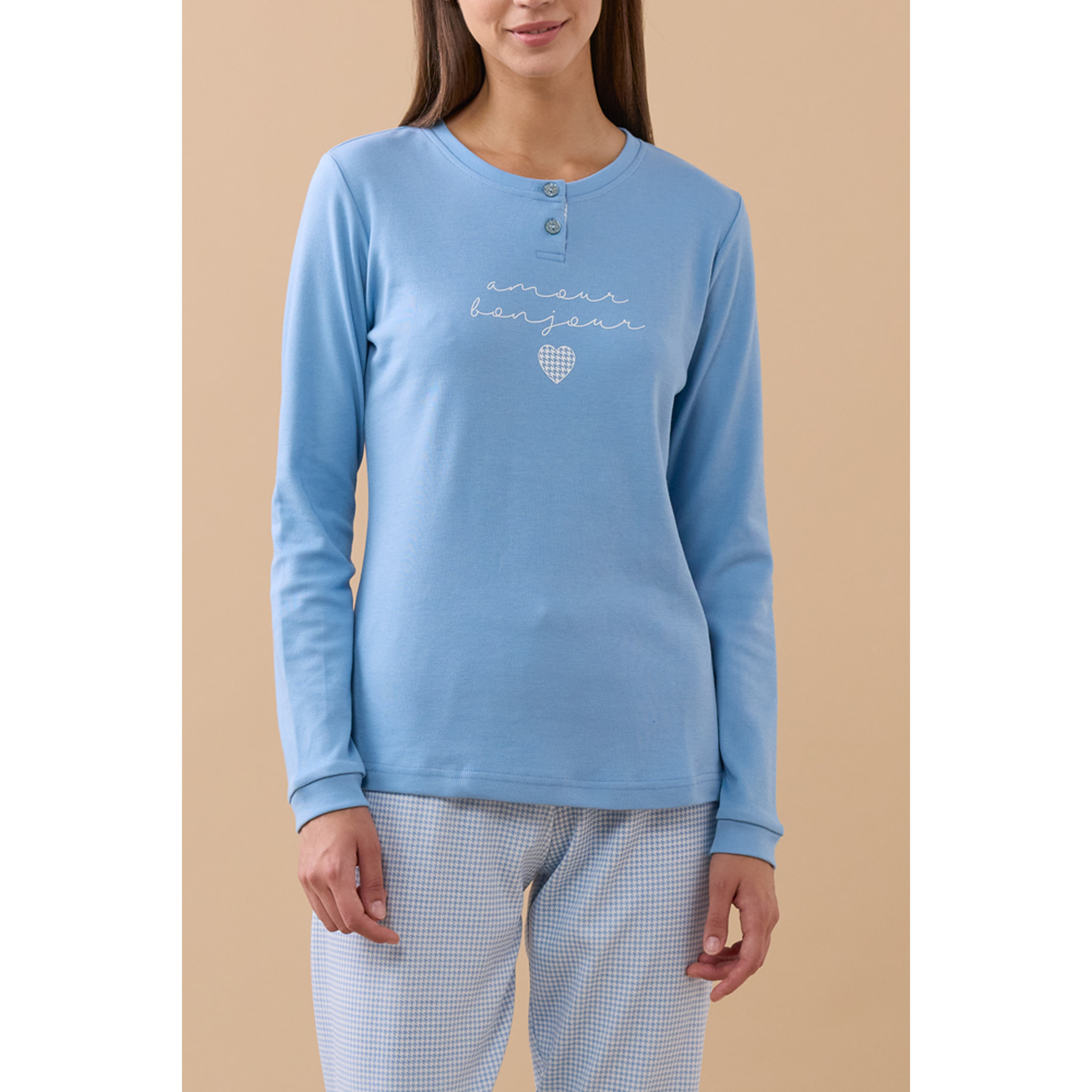 Pigiama donna invernale in caldo cotone articolo poule. Noidinotte