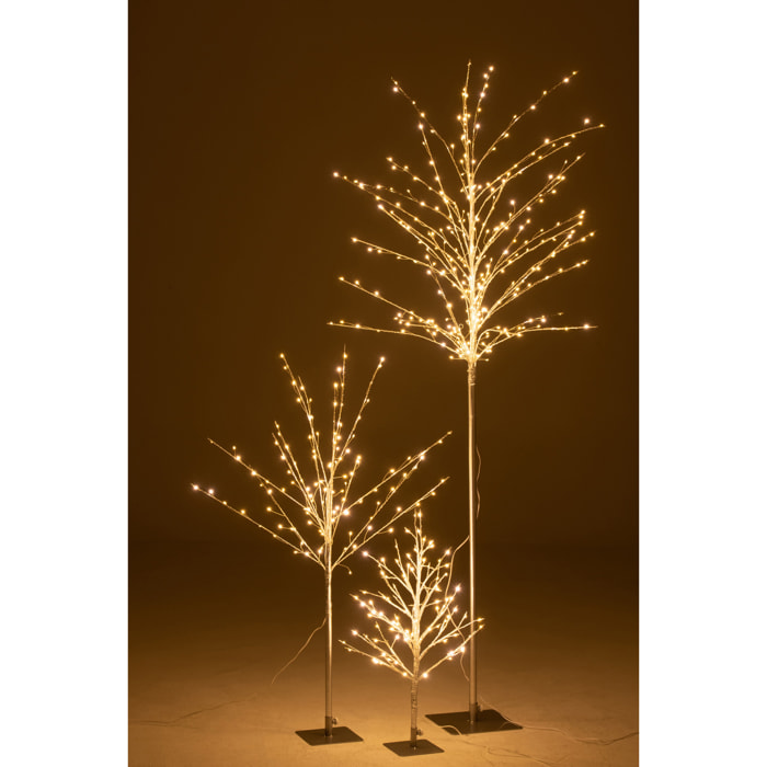 J-Line décoration Arbre Denudé - métal - argent - large - LED