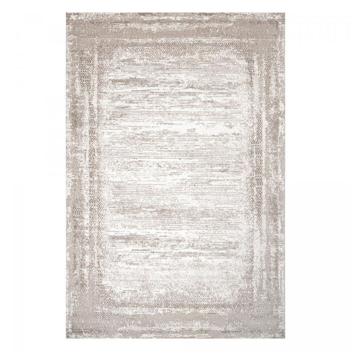 Tapis salon et chambre tissé motif faux uni KODU