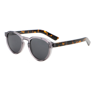 Gafas de sol OCEAN LA ROCHELLE - Azul oscuro / Gris transparente con patillas en carey y lente ahumada