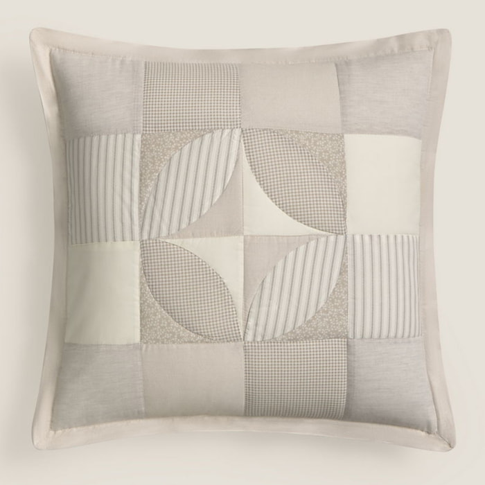 Funda de cuadrante algodón patchwork Gropatcol color gris piedra 100% Algodón