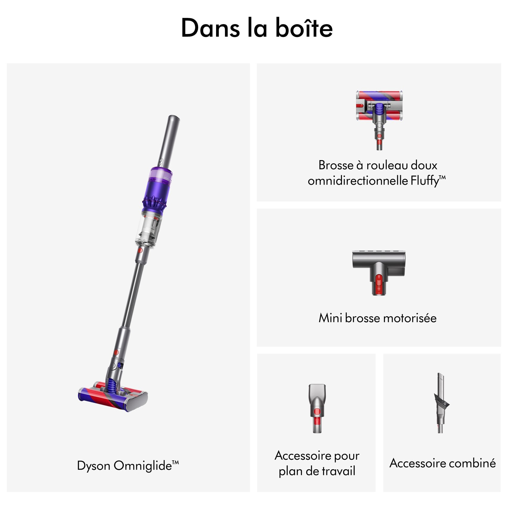 Aspirateur sans-fil Dyson Omni-glide™ (Reconditionné)