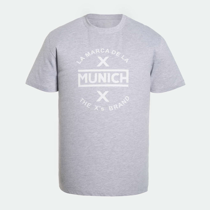 Camiseta MUNICH de algodón gris