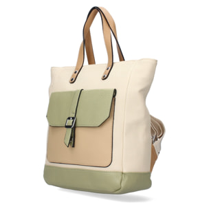 Mochila de Mujer, diseño moderno, Compartimento Principal con Cremallera