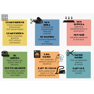 Tappeto Passatoia Cucina Con Retro Antiscivolo Antisfilo Linea Futura Millerighe