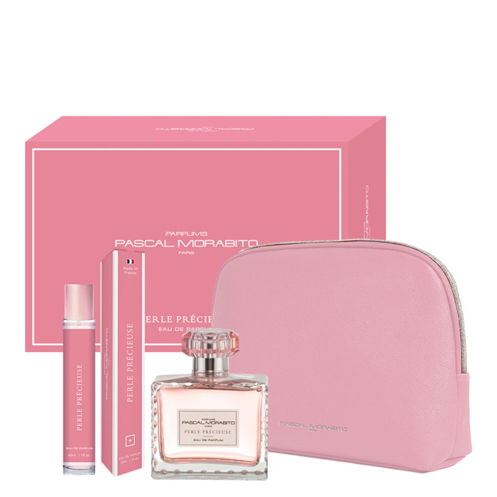 Perle Précieuse - Coffret Eau de Parfum 100ml + Vaporisateur de Voyage 30ml + Trousse