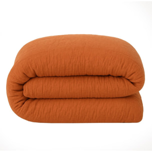 Drap housse coton safran mineral