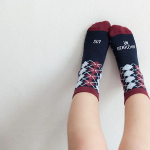 Mini - Calcetines "Soy un Gentleman" talla 23-26