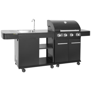 Cuisine extérieure modulable FYRA - 4 brûleurs