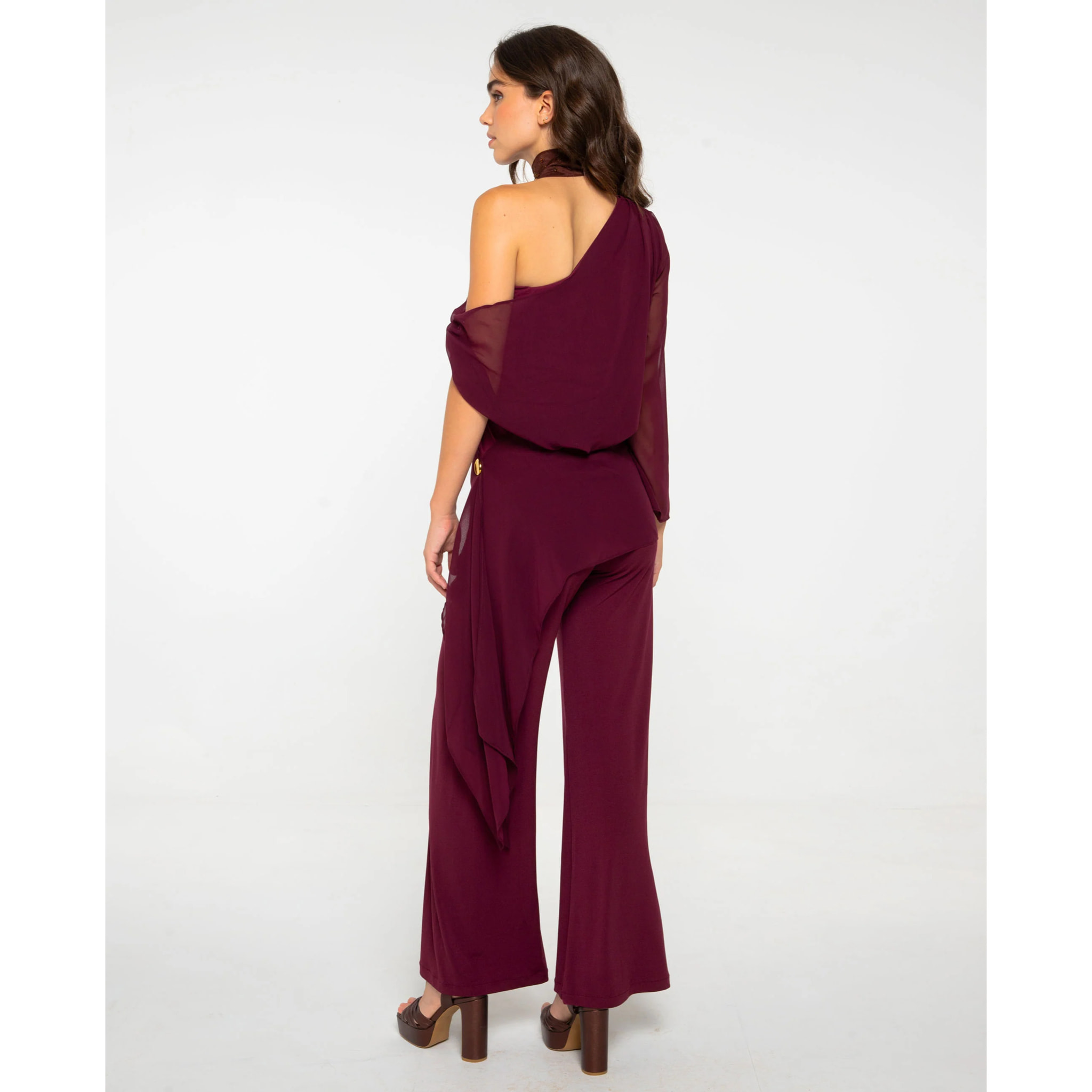 Mono largo de punto con capa multiposición