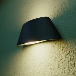 Forlight Courbe - Aplique LED Exterior para Jardín y Terraza. LED 7.2W Blanco Cálido 3000K. Con Protección para Exterior IP65.