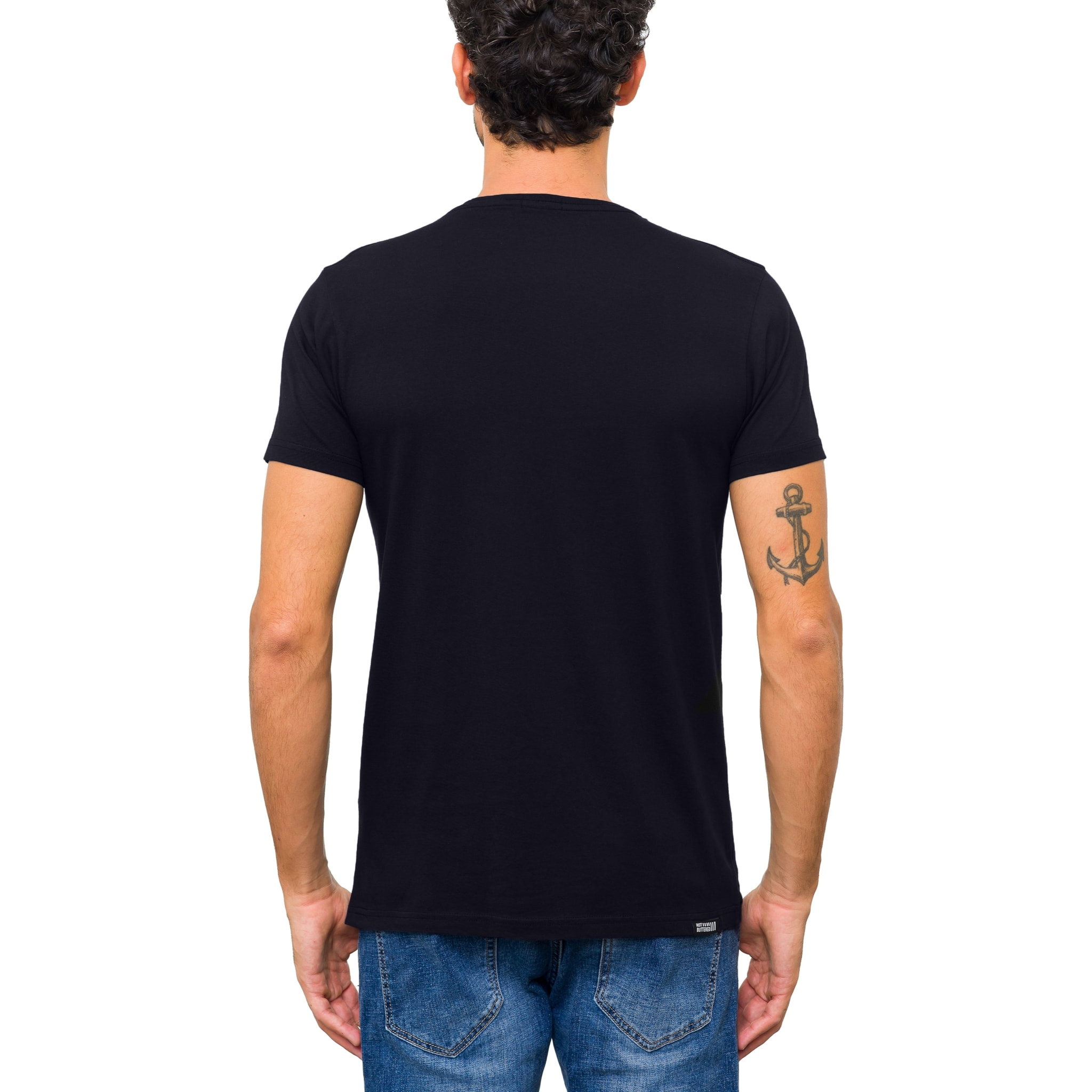 Camiseta de algodón 150 gr Hot Buttered Waves Negro