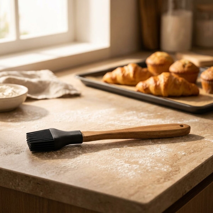 Pinceau de cuisine silicone 29 cm Fackelmann Acacia