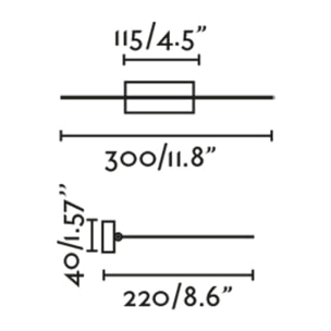 MAGRITTE 300 Lámpara iluminacuadros oro viejo