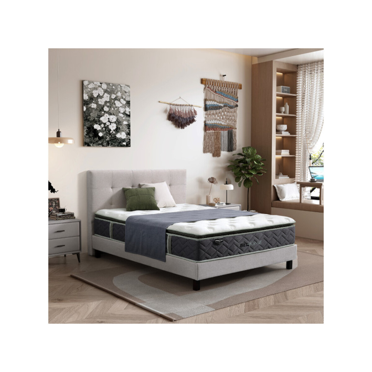 Matelas hybride 160x200 cm multicouches ressorts ensachés – SONGE