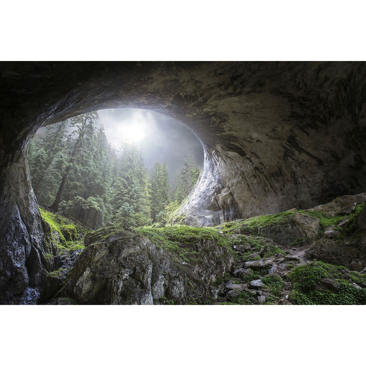 Tableau coup d'oeil au paradis Toile imprimée