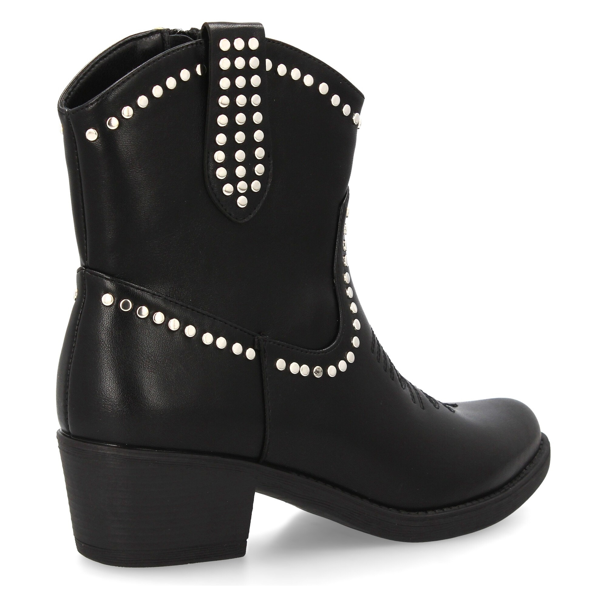 Botín cowboy con tachuelas para mujer.