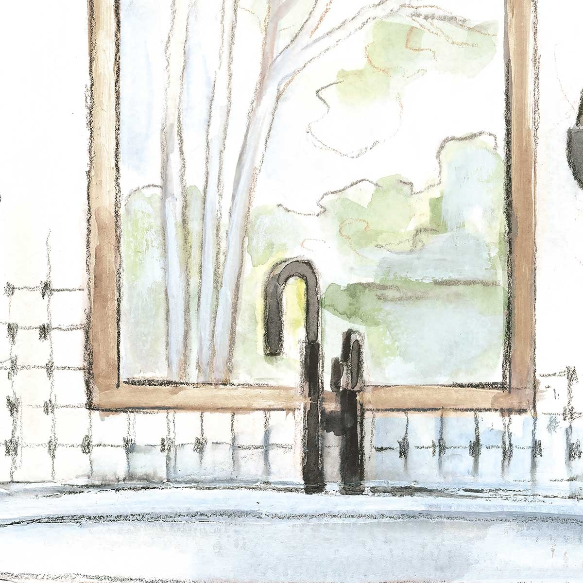 Tableau deco Baignoire de rêve vert Tableau alu Dibond