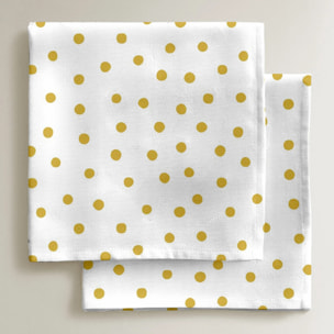 Pack de 2 serviettes 0120-130 100% coton 45x45 cm
