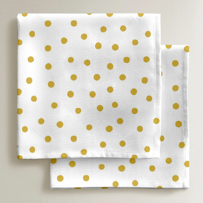 Pack de 2 serviettes 0120-130 100% coton 45x45 cm