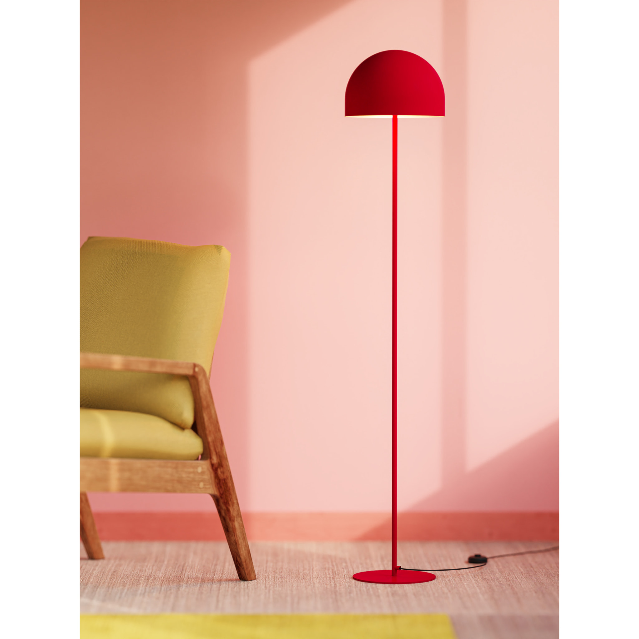 Forlight Fres pie de salón rojo para bombilla E27