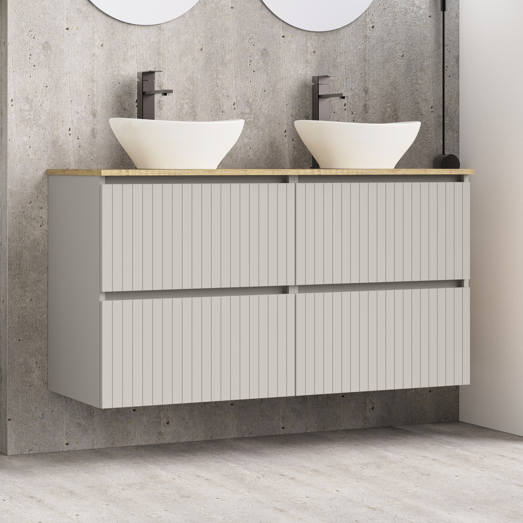 Conjunto de baño Hali Alday, 120 cm, Cloud