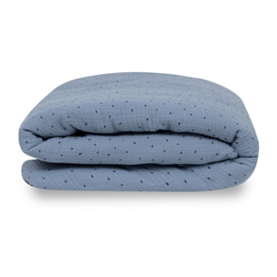 Set de Edredón Muselina Funda Nordica con Chichonera Puntos