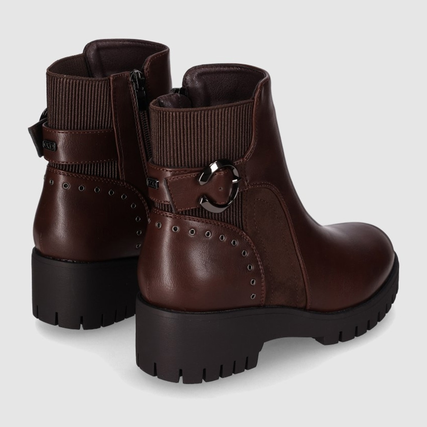 Botines - Marron - Tacón: 3 cm