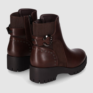 Botines - Marron - Tacón: 3 cm