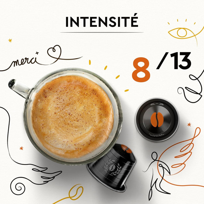 Café Solidaires n°8 x30 - Capsules compatibles Nespresso en aluminium