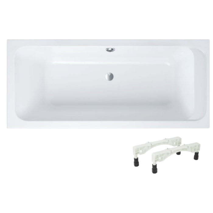 Baignoire droite VILLEROY ET BOCH Architectura acrylique avec pieds