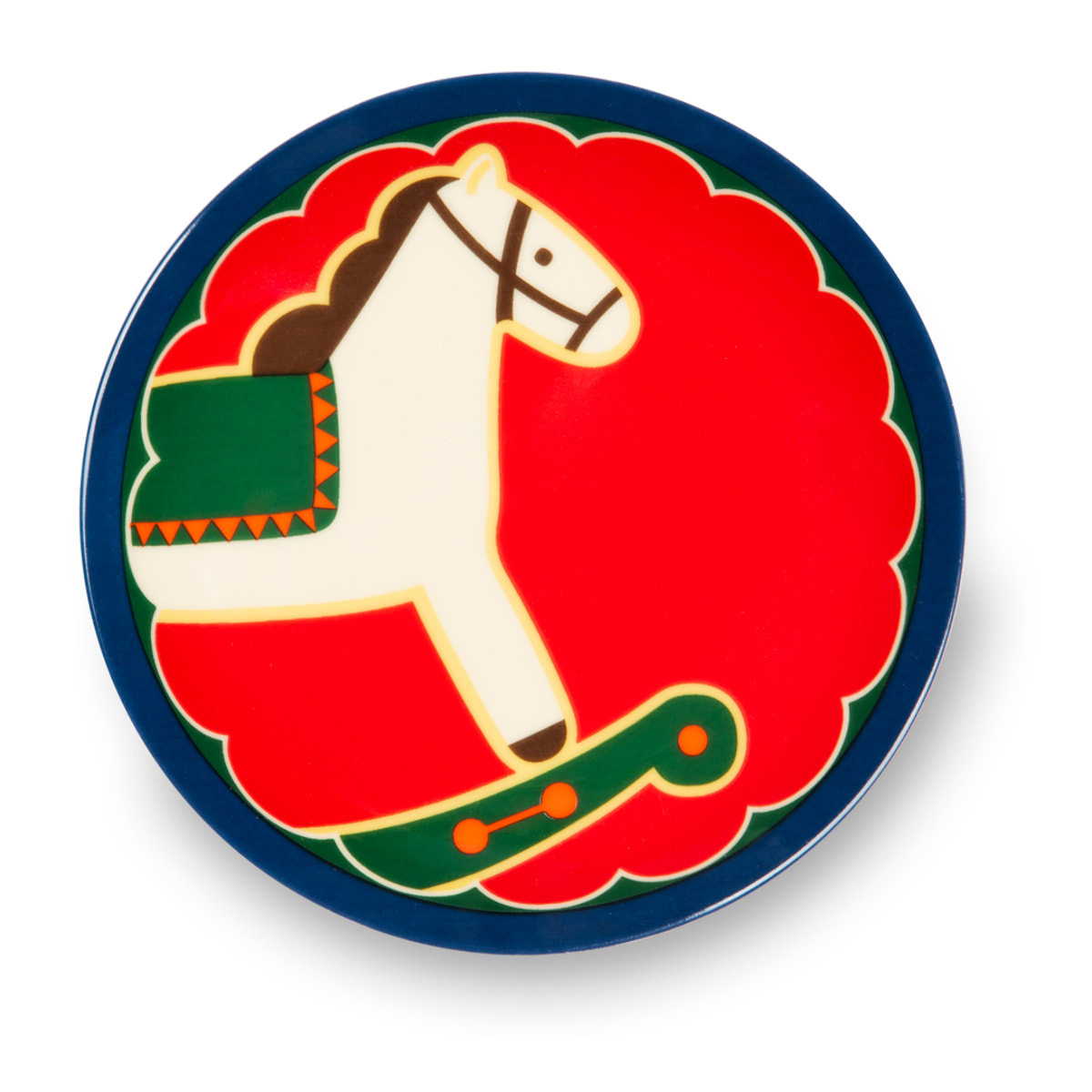 Set 6 Piatti Aperitivo Excelsa - Vintage Christmas, Porcellana Multicolore