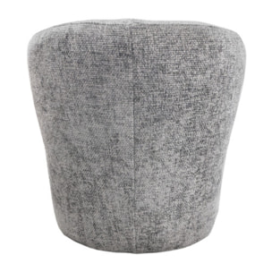 Fauteuil bas arrondi et enveloppant en tissu - 6 variations - BERRY