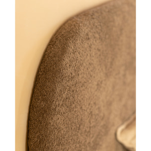 Lit rembourré en taupe boculé pour les matelas en différentes tailles