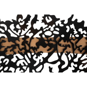 PANNELLO DA MURO TREE FERRO E WOOD SET 3PZ CM 176X2X90 (63X2X90-50X2X90)
