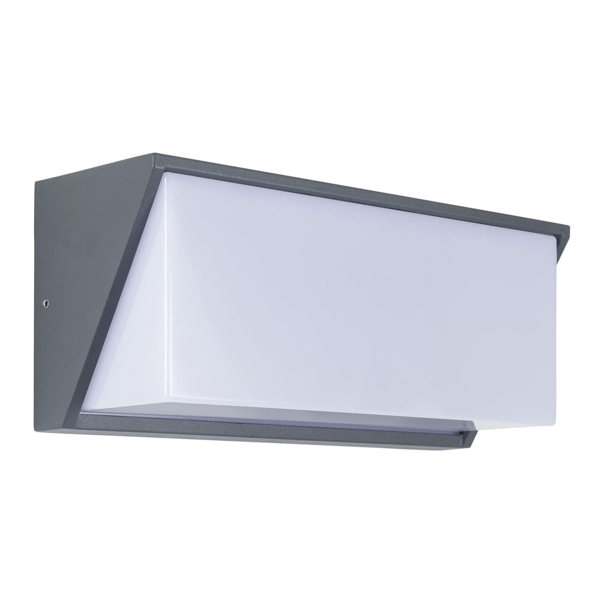 Forlight Quanta aplique exterior negro rectangular para bombilla E27