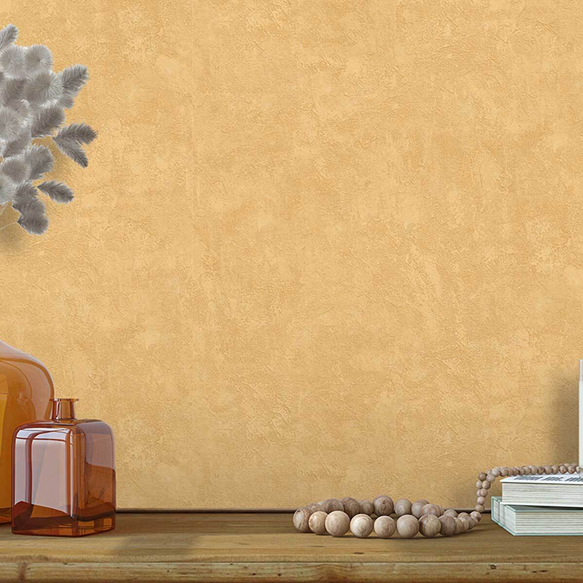 Papier peint texture minérale jaune lumineux