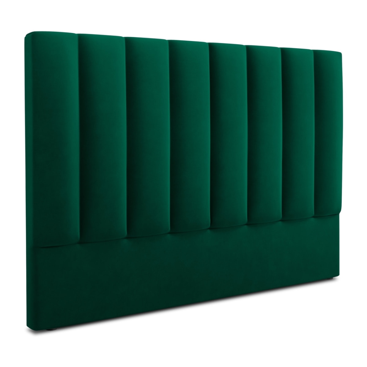 Tête de lit "Camargue" 160x120cm en velours vert bouteille