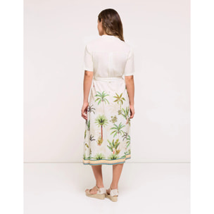 Vestido Midi Beige Claro - Visams