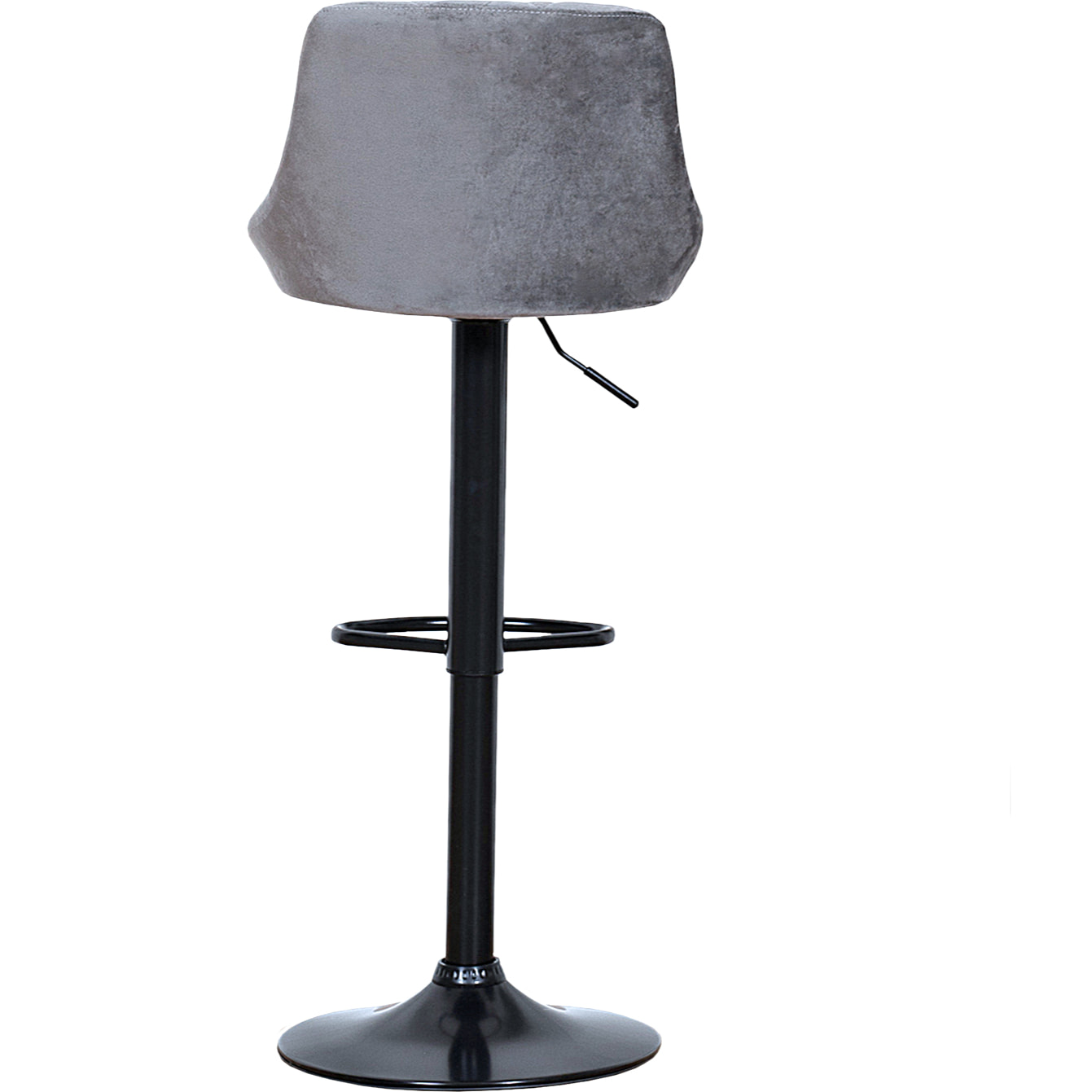 Tabouret de bar en velours gris ROBIN