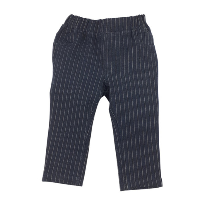 PANTALONE FELPA GESSATO BLU