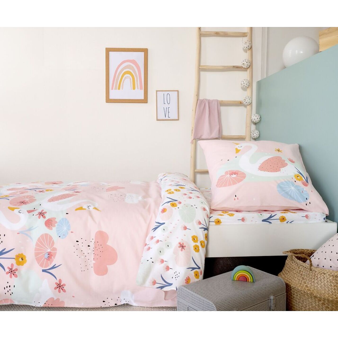 Parure de lit enfant 100% coton - CLARA