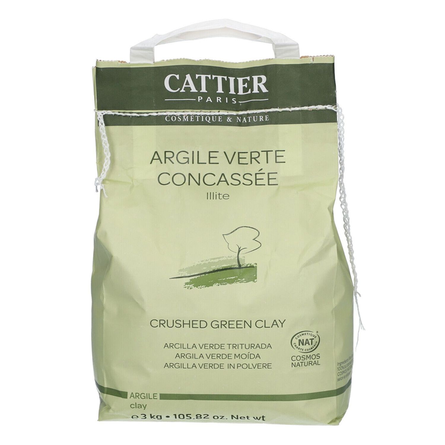 Argile Verte Concassée - Mutiples Usages 3 kg