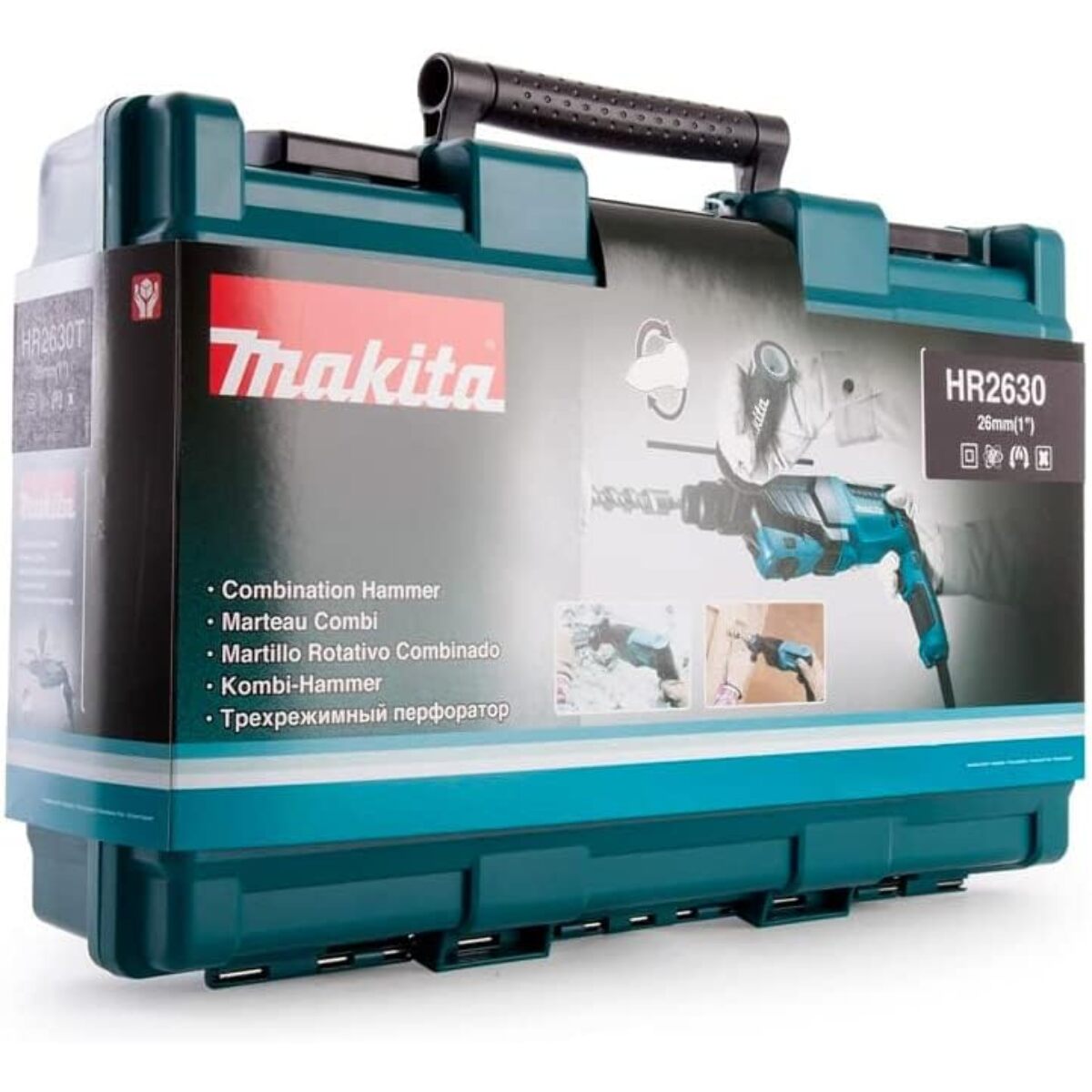 Perforateur burineur 800W - SDS-Plus - MAKITA - avec mandrin autoserrant et valise de transport - HR2630X7