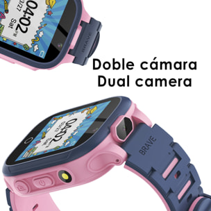 Smartwatch infantil S23 gaming watch, con 14 juegos, doble cámara de fotos y video.