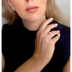 Anillo Insólito plata chapado 10µ