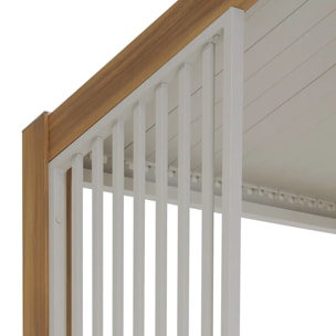 Persienne pour Pergola bioclimatique autoportante Ecozia 4x3 m argile