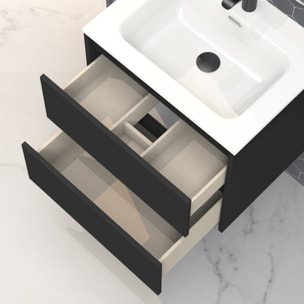 Ensemble de salle de bain IRONA 2C, 70cm, comprend lavabo et miroir