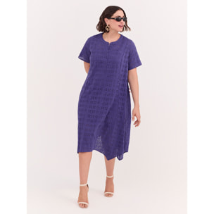Fiorella Rubino - Vestito Free in sangallo - Viola