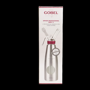 Siphon professionnel inox GOBEL - cuve inox - tête inox - 1L